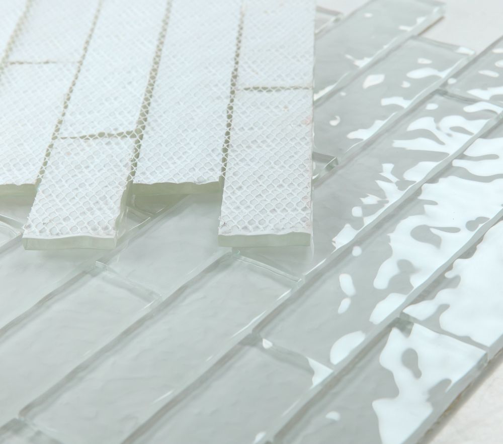 ジュガード14 RIPPLE CLEAR grey Ripple Clear Grey 11.75 x 11.75 | Elysium Tiles