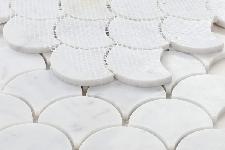 Dragon Scale Carrara 9.75 x 9.75