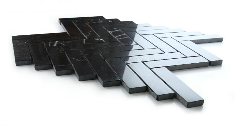 Herringbone Marquina 11.25 x 11.25