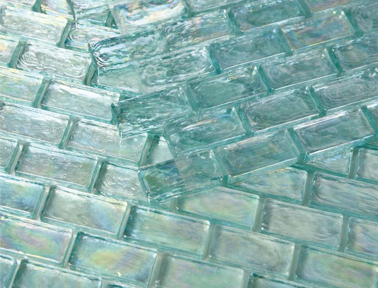 Malibu Turquoise Brick 12 x 12