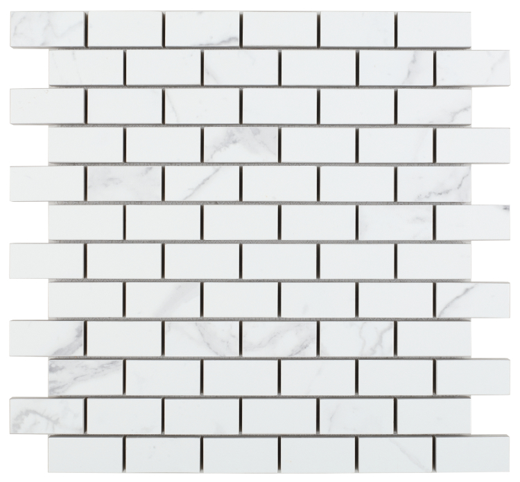 Malaysia Carrara Pre Matte Brick Mosaic 12 x 12 Malaysia Carrara Pre Matte Brick Mosaic 12 x 12