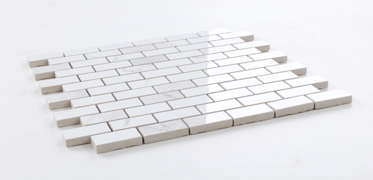 Malaysia Calacatta Dorado Polished Brick Mosaic 12 x 12