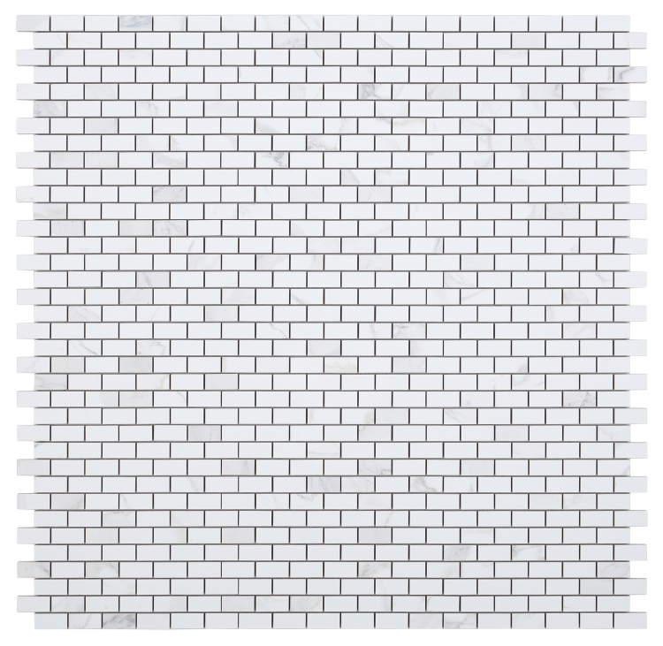 Malaysia Calacatta Dorado Polished Brick Mosaic 12 x 12