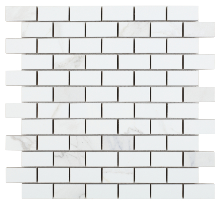 Malaysia Calacatta Dorado Polished Brick Mosaic 12 x 12 Malaysia Calacatta Dorado Polished Brick Mosaic 12 x 12