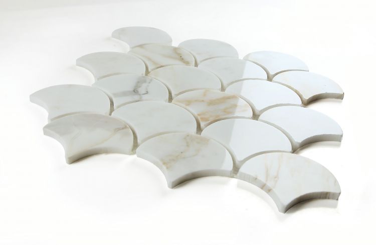Dragon Scale Calacatta Gold Polished 9.75 x 10