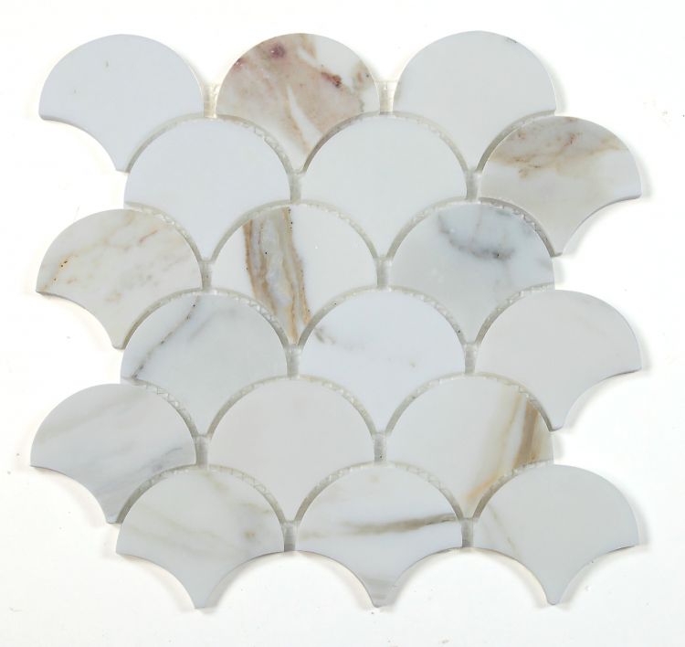Dragon Scale Calacatta Gold Polished 9.75 x 10