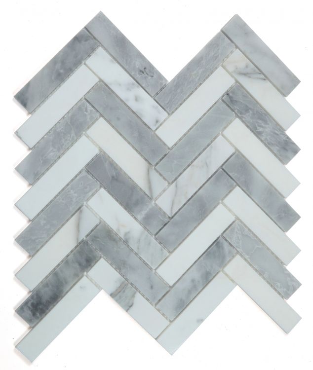 Herringbone City Grey 11.25 x 11.25