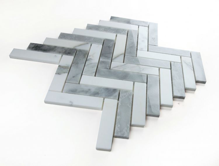 Herringbone City Grey 11.25 x 11.25