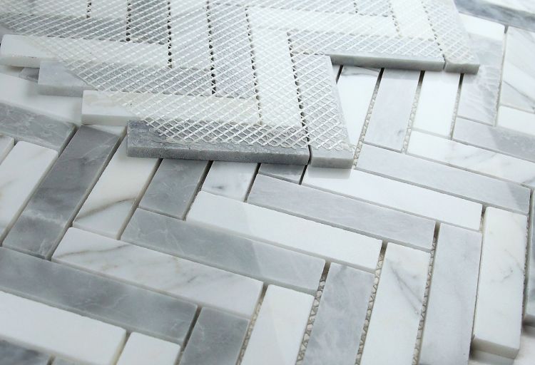 Herringbone City Grey 11.25 x 11.25