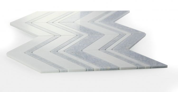 Chevron Crystal Ocean 11.75 x 12.25