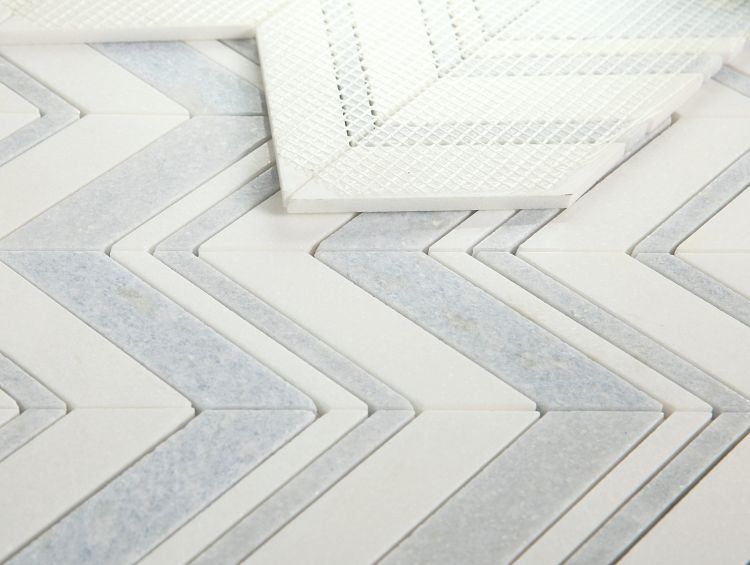 Chevron Crystal Ocean 11.75 x 12.25