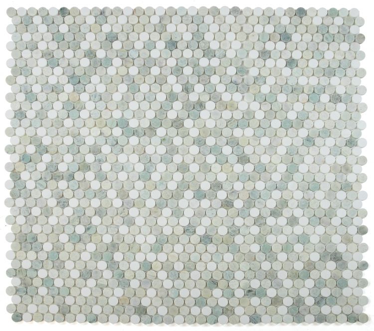Penny Marble Green 11 x 11.75