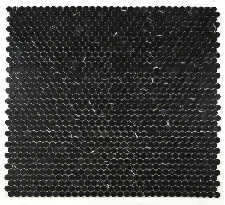 Penny Marble Marquina 10.5 x 11.75