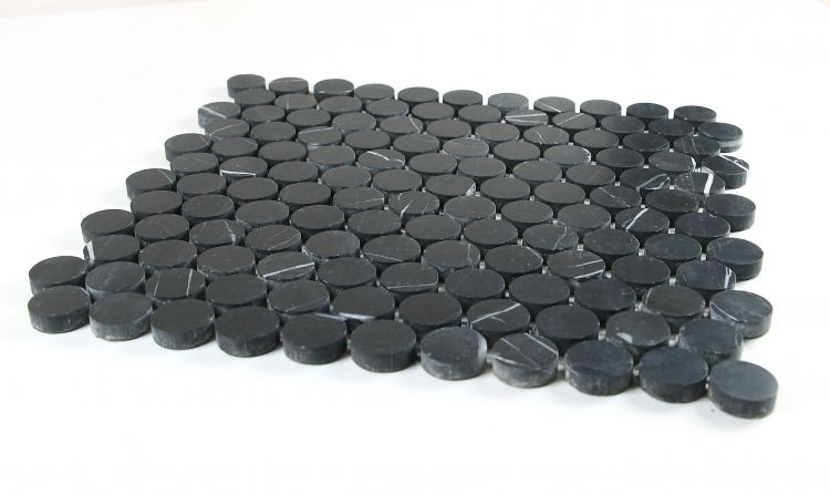 Penny Marble Marquina 10.5 x 11.75