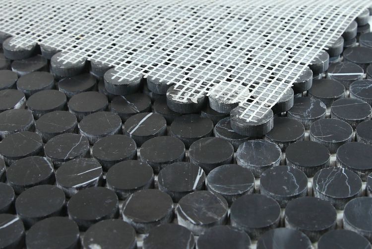 Penny Marble Marquina 10.5 x 11.75