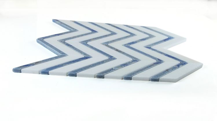 Chevron Royal Sapphire 12 x 12