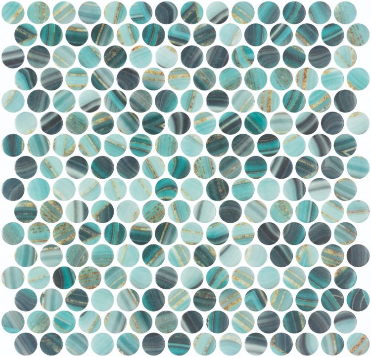 Vanguard Penny Onyx Teal 11.25 x 11.25