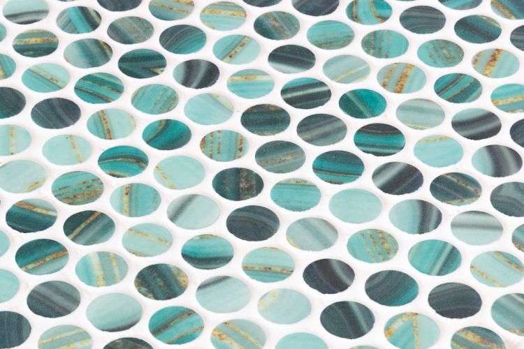 Vanguard Penny Onyx Teal 11.25 x 11.25