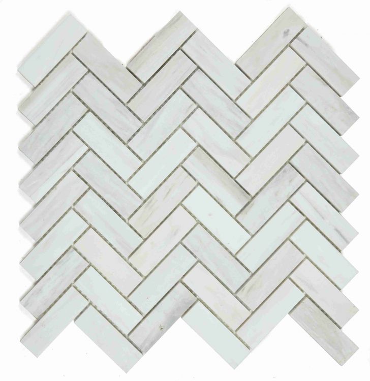 Herringbone Wooden White Honed 12 x 12.75