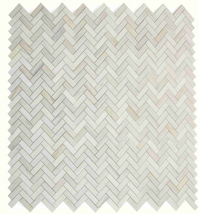 Herringbone Wooden White Honed 12 x 12.75