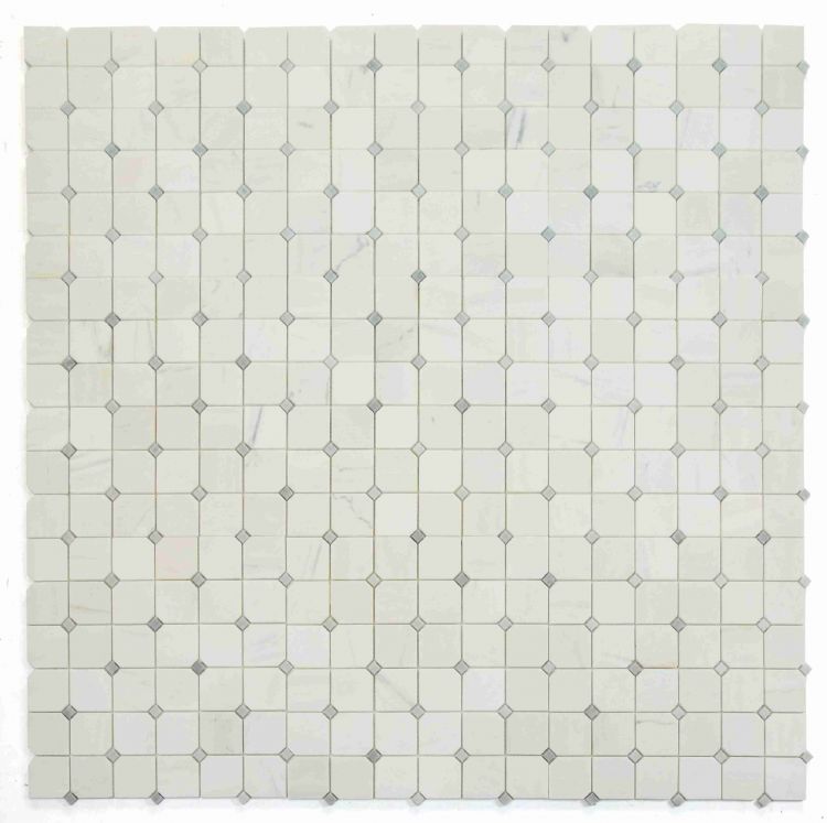 Clipped Square Milky White Honed 11.75 x 11.75