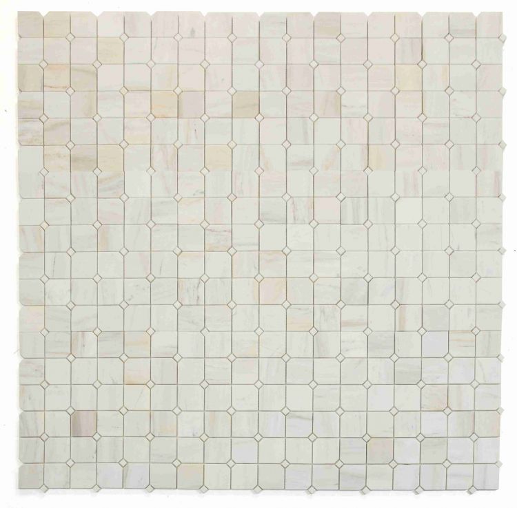 Clipped Square Wooden White Honed 11.75 x 11.75