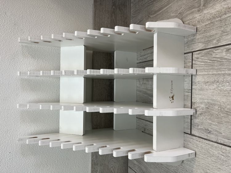 Planks Display White - Double 10-Slot XL