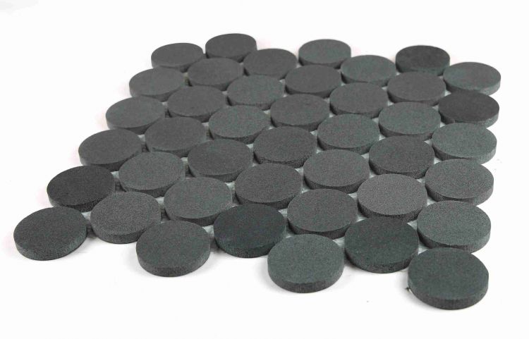 Penny Marble Large Basalt Honed 2 x 2 11.75 x 12