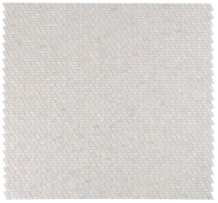 Pearl White Mini Brick (Diana Pearl) 11.25 x 11.25