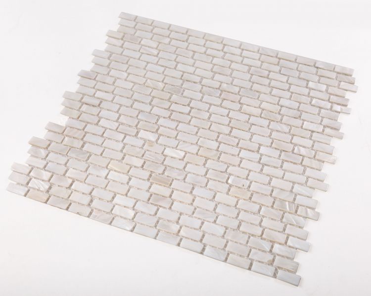 Pearl White Mini Brick (Diana Pearl) 11.25 x 11.25