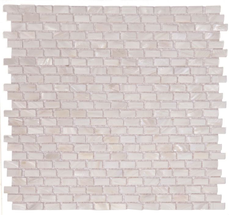 Pearl White Mini Brick (Diana Pearl) 11.25 x 11.25