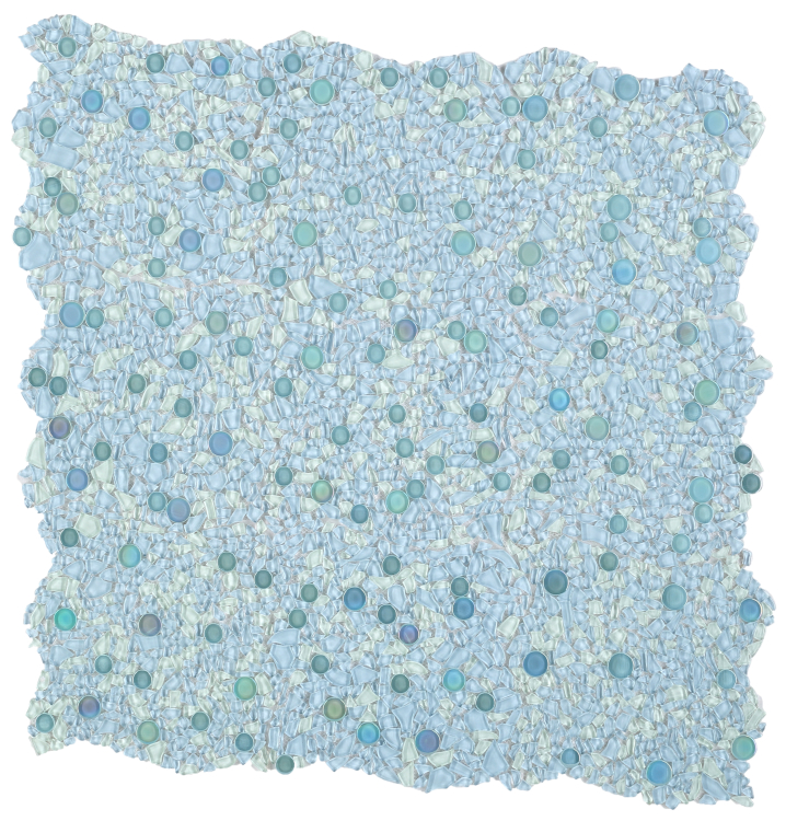 Shimmer Blue 10.75 x 10.75